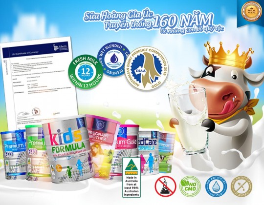 7 con số ấn tượng tạo nên thương hiệu Sữa hoàng gia Úc Royal Ausnz