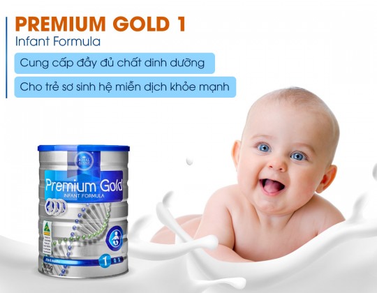 Sữa hoàng gia Úc Premium Gold 1 - Tăng cường hệ miễn dịch cho bé từ 0 - 6 tháng tuổi