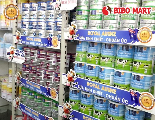 THÔNG BÁO: Sữa hoàng gia Úc Royal Ausnz đã phủ sóng tại Bibo Mart từ Bắc vào Nam