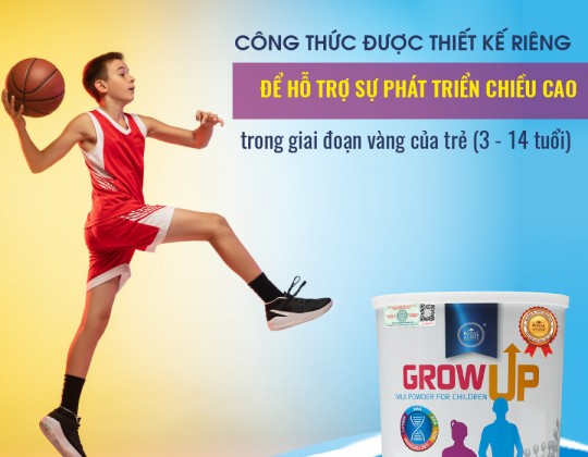 [Thắc mắc] Sữa Grow Up có những ưu điểm ''thần thánh" gì giúp trẻ tăng chiều cao?