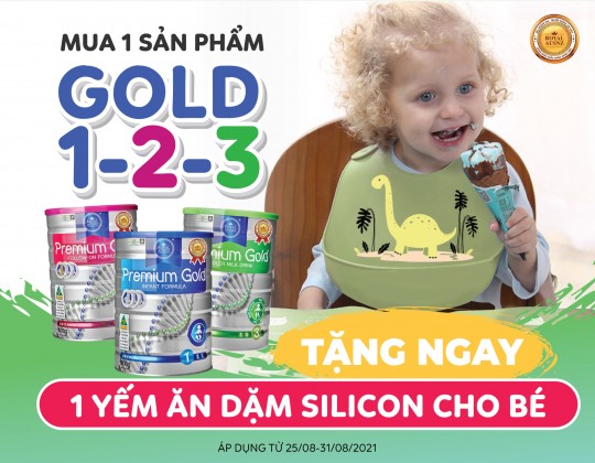 Khuyến mãi đặc biệt khi mua Sữa Hoàng Gia Gold 1 – 2 – 3