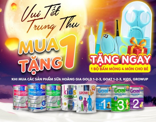 Tết trung thu: Mua 1 Tặng 1 với Sữa Hoàng Gia Australia Royal Ausnz