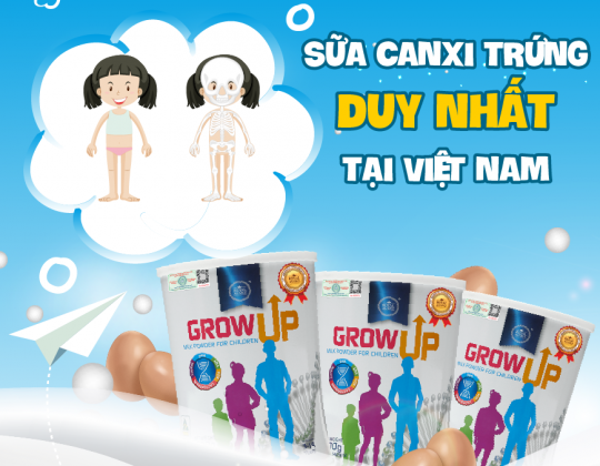 Sữa Hoàng Gia Grow Up – Cho bé cao lớn vượt trội và không gây tăng cân, thừa cân, béo phì