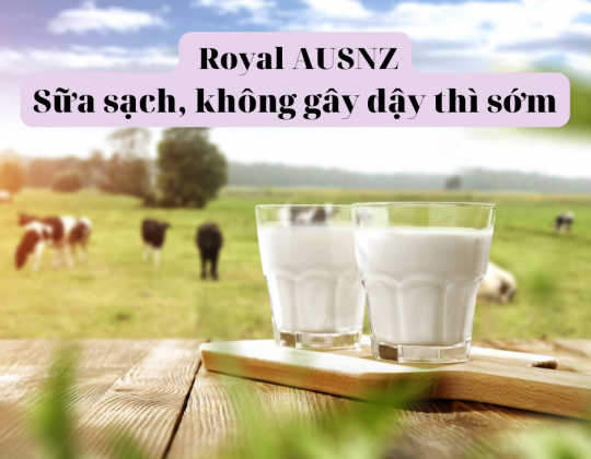 Thực hư Sữa Hoàng Gia Royal AUSNZ là sữa sạch, không gây dậy thì sớm