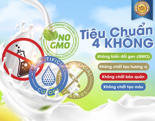 Sữa Hoàng Gia Úc: Sữa sạch với tiêu chuẩn 4 KHÔNG “dẹp yên” nỗi lo lắng của mẹ