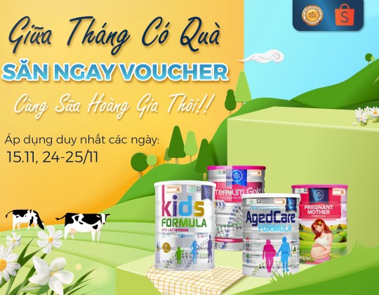 Sữa Hoàng Gia Sale giữa tháng – nhận quà, săn deal xả láng