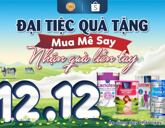 12.12 Sữa Hoàng Gia sale lớn, chốt sữa liền tay rinh ngay quà xịn