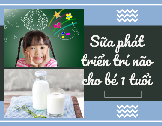 Tất tần tật kiến thức về sữa phát triển trí não cho bé 1 tuổi
