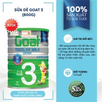Sữa Dê Hoàng Gia Úc Royal Ausnz Goat Toddler Milk Drink 3 - Sữa công thức cho trẻ từ 1-3 tuổi (800g)